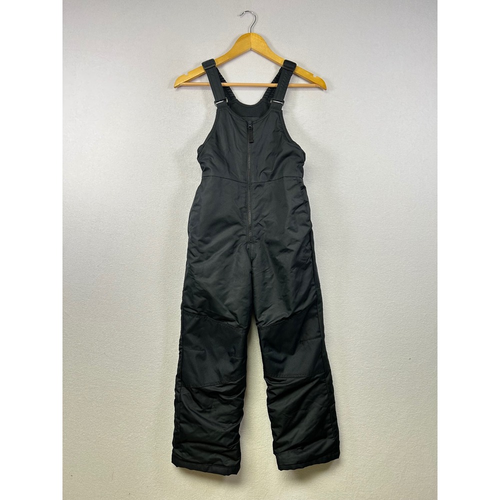 All in Motion Kids Black Ski Snow Bib Overalls‎ Water Resistant Medium